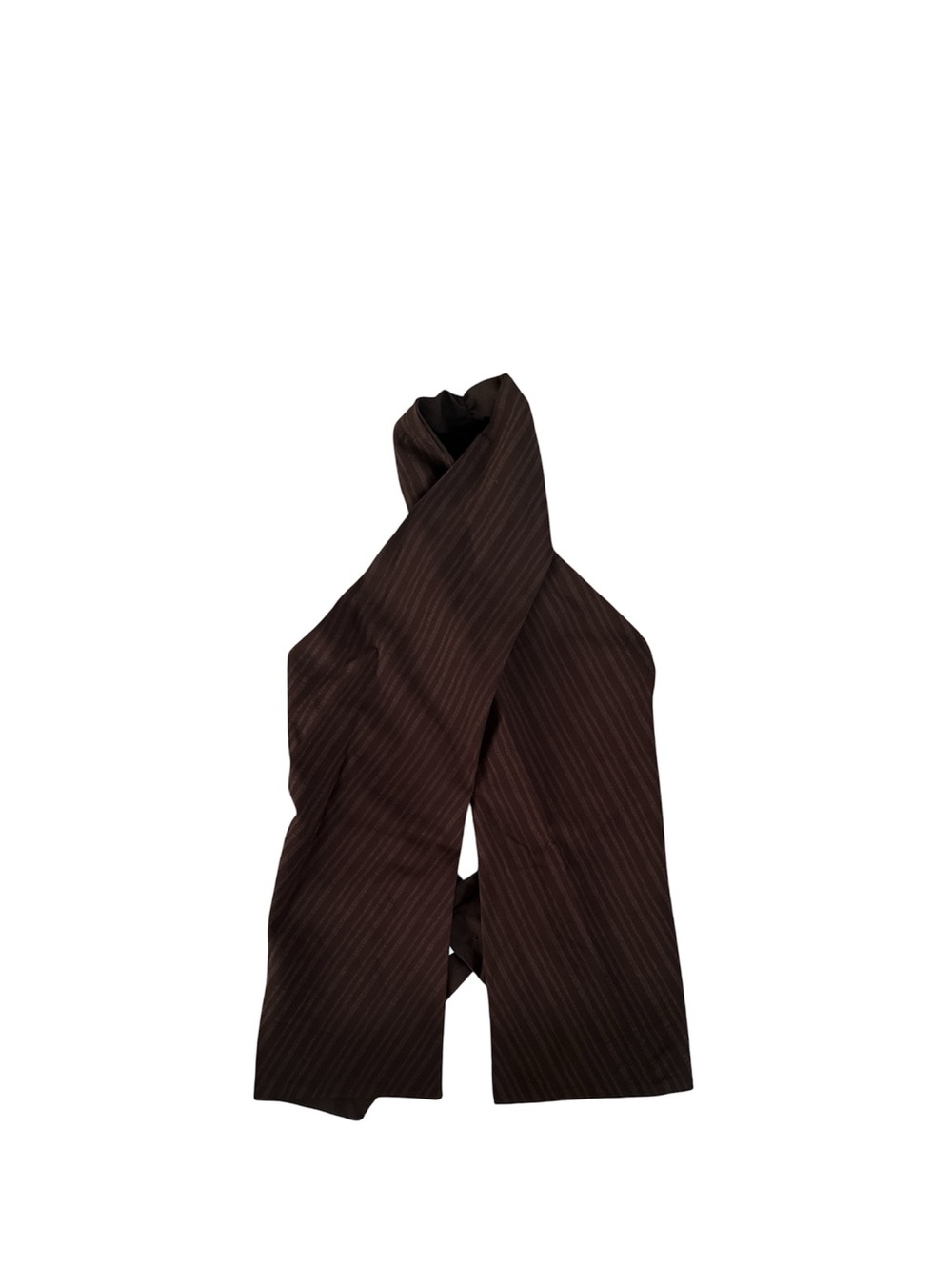 Zara Brown Pinstripe Halter Tank Top